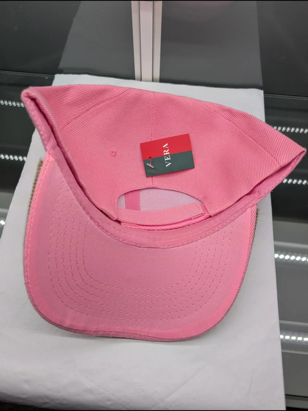 Pink Crystal Visor Baseball Cap - Women's Accessory